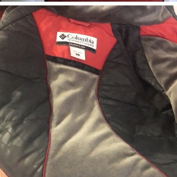 RED Women's Columbia Hooded Winter Ski Jacket  Size S/M Waterproof - Picture 8 of 14